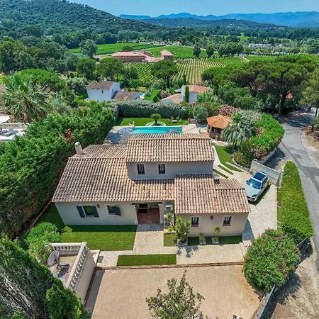 A C House With Pool & 3br 8p Gassin Appartement