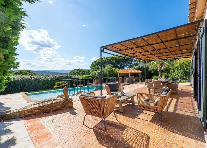 A C House With Pool & 3br 8p Gassin Appartement Saint-Tropez